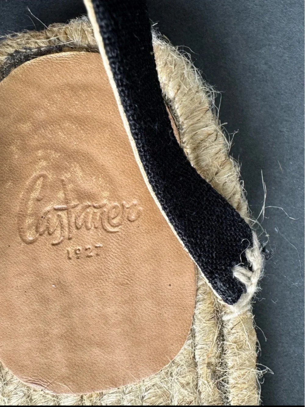 Castañer Paris Black Floral Espadrille Sandals with Ankle Strap. Size EU 40